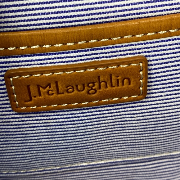 J. McLaughlin Wicker Straw & Leather Rectangle Box Handbag, Gold Hardware, NWOT - Picture 14 of 16